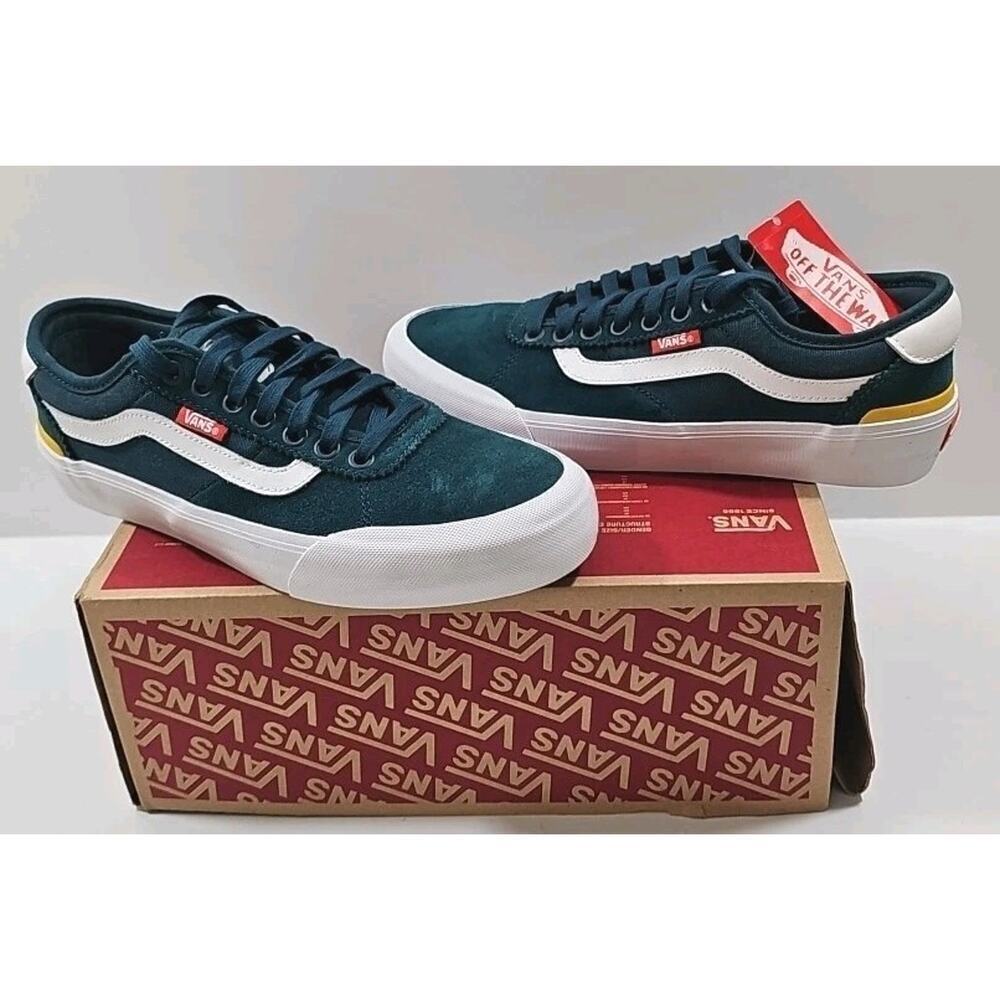Vans~Woman 8.5; Men's 7~Chima Pro 2 Suede/Canvas Low Top Sneaker Atlantic Color
